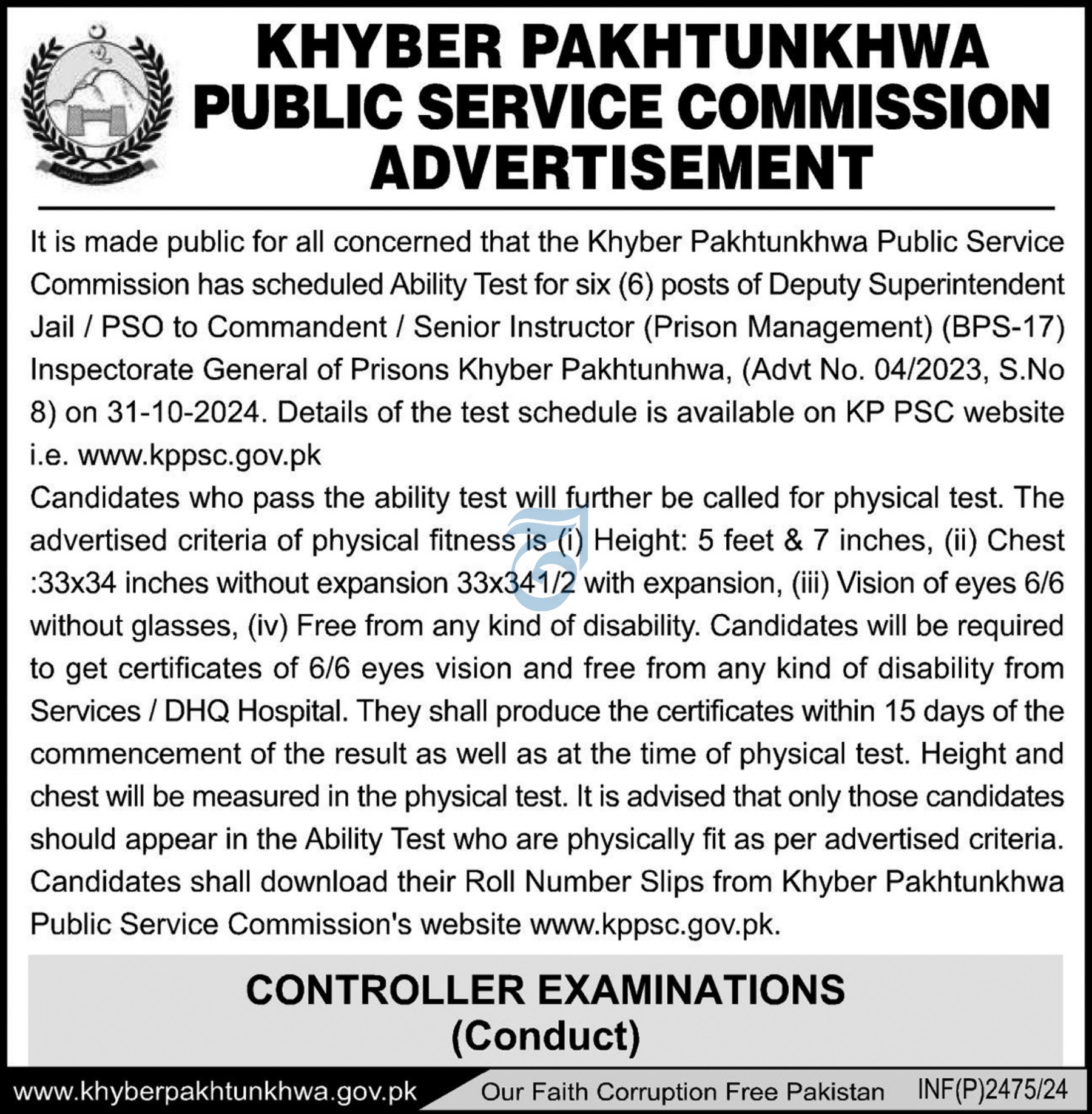 KPK Public Service Commission KPPSC Jobs 2024