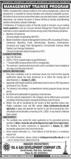 Oil And Gas Development Company OGDCL Posts 2024